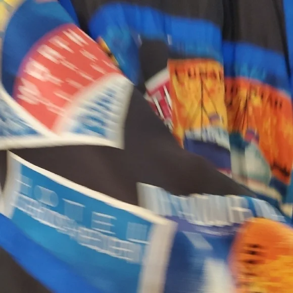 Joseph Tartaglia Vintage Black and Blue Windbreaker with Retro Graphic Design - Picture 9 of 13